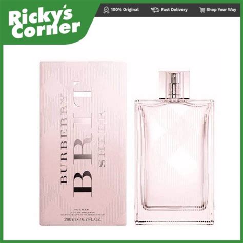 burberry brit sheer for her 200ml|burberry brit sheer body lotion.